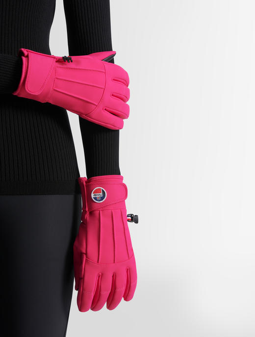 Fusalp - Glacier - Bloom/Noir - 女装 - 手套 - 粉色/黑色 商品图4