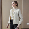 奢姿2024春季装新款大码女装金属扣外套胖妹妹时尚通勤简约外套9933360062 商品缩略图2