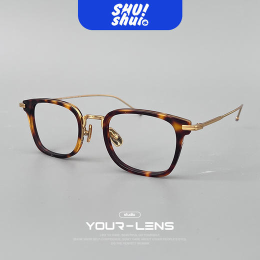 好莱坞女王！TB同款板材纯钛腿眼镜框 高度数舒适佩戴 男女皆可全包眼镜框 商品图0