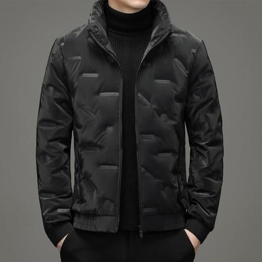 白鸭绒羽绒服男士冬季新款潮流百搭立领休闲轻薄保暖外穿上衣 商品图1