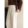 HeyDress加绒雪尼尔休闲裤女冬季高腰宽松显瘦阔腿裤保暖九分裤子 商品缩略图2