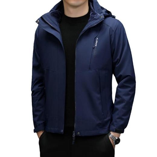 秋冬季新款夹克男时尚百搭三合一冲锋衣可拆卸内胆外套男上衣 商品图4