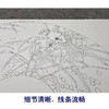 【大彩图】张建军工笔画白描底稿扇面小品临摹勾线花鸟线稿A347 商品缩略图4