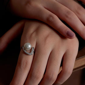 Manreya玛芮雅“心若流光”爱迪生珍珠戒指优雅大方轻奢百搭礼物