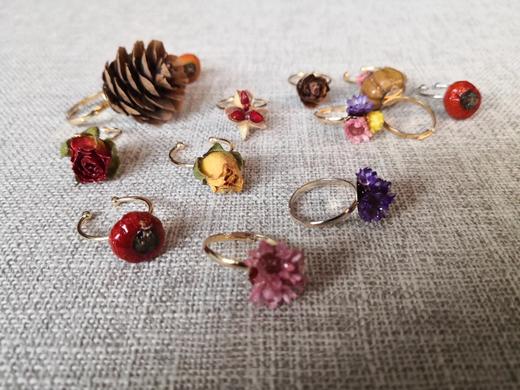 可可爱爱的手工制花果戒指 双十一优惠盲盒（3个） 商品图0