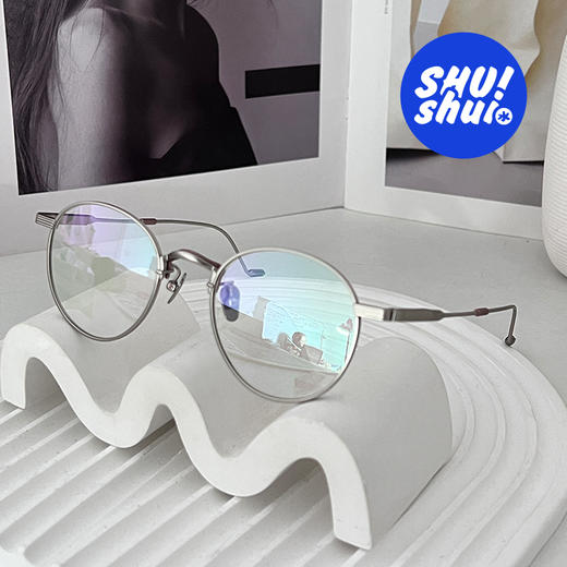 GM同款TOM21 设计师款钛合金眼镜框 男女同款显脸小【蔡司依视路镜片4折起，凯米2.5折起】h 商品图2