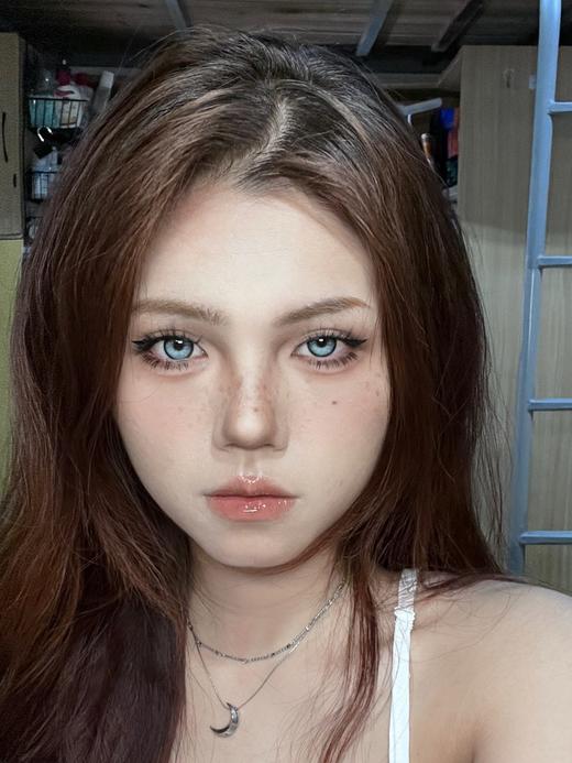 favorr beauty 绝代妖姬 混血蓝色 14.0mm  年抛 含硅水凝胶 商品图8