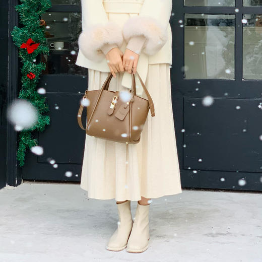 【百图lulu定制】【奶奶针织裙】柔软 细腻 百褶 针织半身裙 商品图11