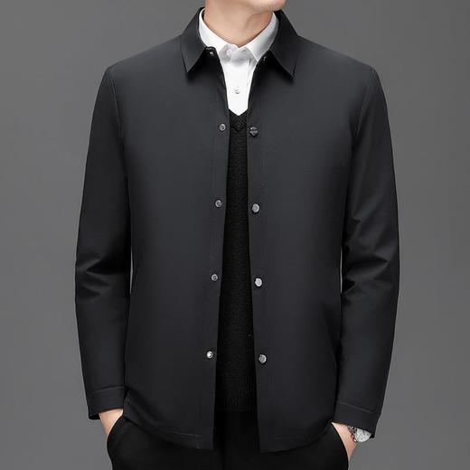轻奢鹅绒服男士秋冬季新款翻领简约百搭保暖羽绒服男 商品图1