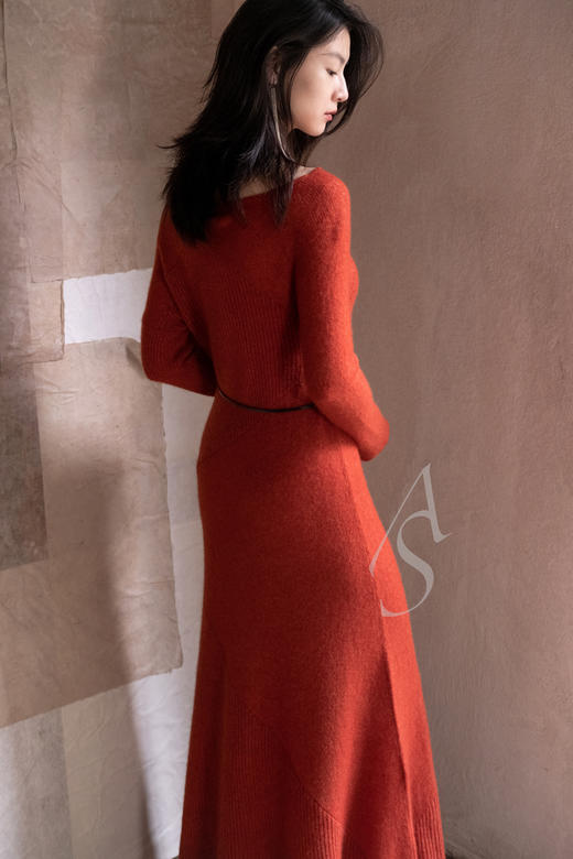 Ruohan 黑色/杏色KAI细皮带 商品图2