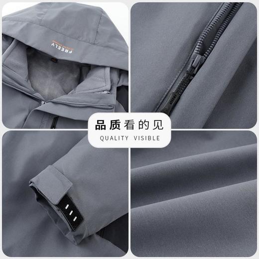 三合一冲锋衣男士秋冬季新款可拆卸内胆潮流百搭防风保暖夹克外套 商品图1