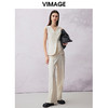 VIMAGE纬漫纪春季新款百搭马甲简约修身西装薄外套V2103730 商品缩略图1