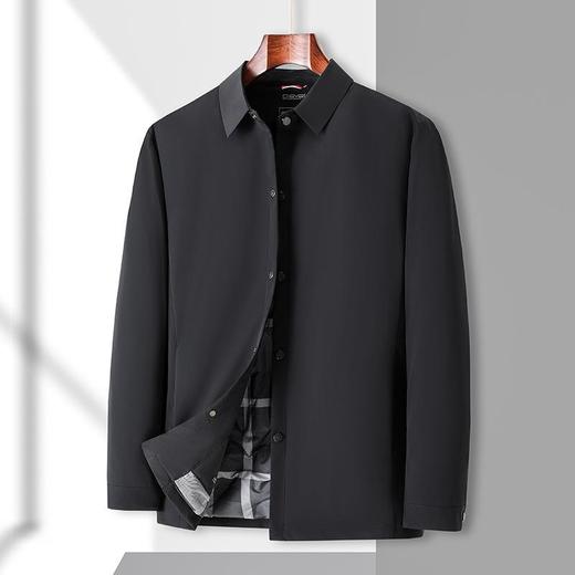 轻奢鹅绒服男士秋冬季新款翻领简约百搭保暖羽绒服男 商品图2