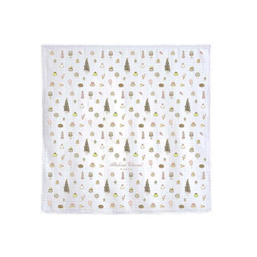 法国Atelier Choux 婴儿棉纱布包巾抱巾 枕头床笠被套包巾 商品图1