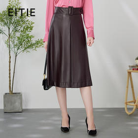 下架-EITIE爱特秋冬季新款气质包臀显瘦A版时尚百搭半身裙皮裙半裙6706407