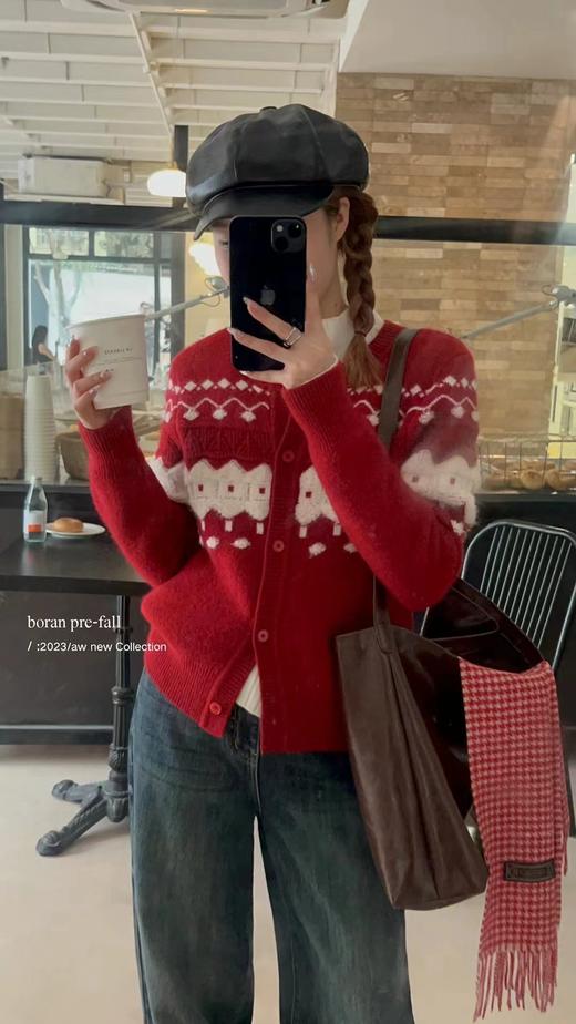 女毛织长袖外套9295 商品图2