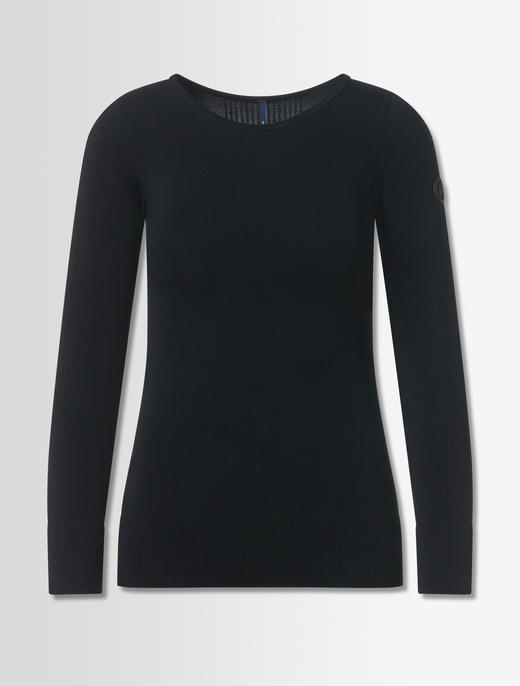 Fusalp - Troop Col Rond - Noir - 女装 - 保暖内衣 - 黑色 商品图0