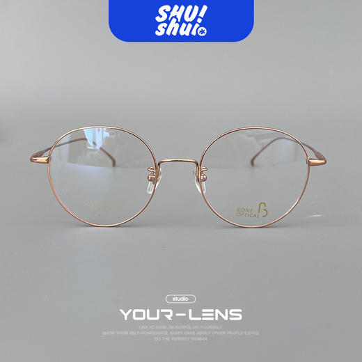 哈利波特！邦尼纯钛超轻眼镜框 IP电镀 可爱养成系 肉肉脸女孩减龄圆圆框 商品图3