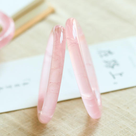 灵机生活馆 粉晶原石手镯  商品图3
