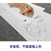 【大彩图】张建军工笔画白描底稿扇面小品《柿子》鹦鹉临摹勾线花鸟线稿A349 商品缩略图2
