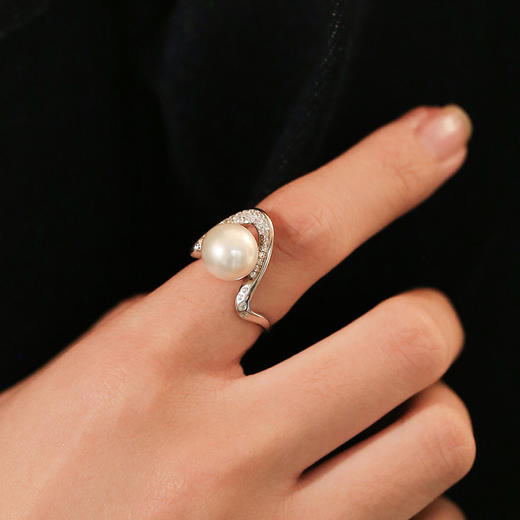 Manreya玛芮雅“心若流光”爱迪生珍珠戒指优雅大方轻奢百搭礼物 商品图2