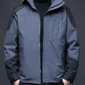 秋冬季新款夹克男时尚百搭三合一冲锋衣可拆卸内胆外套男上衣