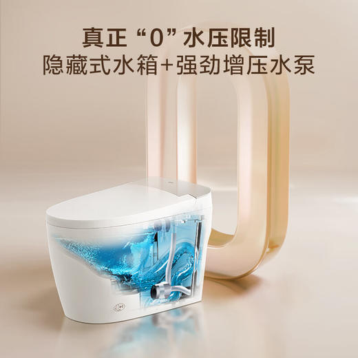 海尔（Haier）智能马桶 带水箱无水压限制 脚感冲刷全自动坐便器HR80客户备注坑距 商品图1