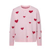 HeyDress原创爱心毛衣女冬季法式宽松慵懒感羊毛针织衫圆领上衣 商品缩略图5