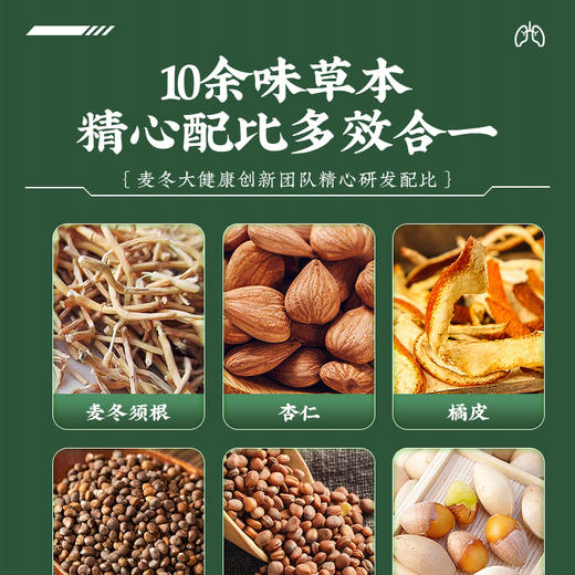 【买2送1 买3送2】初草堂多元麦冬须根含片  北京大学药学院研发 华西医院临床验证 15味草本 药食同源 40粒/瓶 商品图2