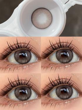 Kikicon日抛美瞳 月光粉咖 14.2mm