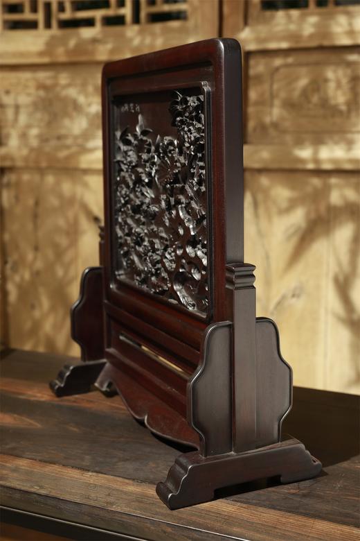 荷蟹图°明式简座插屏 商品图1