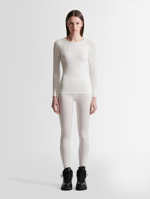 Fusalp - TROOP COL ROND - NEIGE - 女装 - 保暖内衣 - 白色 商品图5