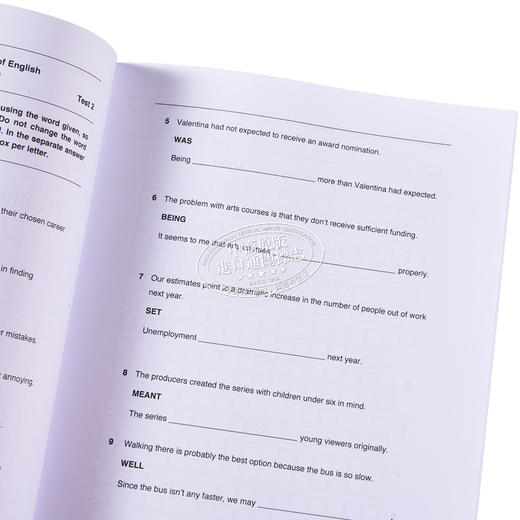 【中商原版】C1 Key Word Transformation 200 exercises Cambridge C1 Advanced 关键词转换 剑桥CAE考试C1等级200道练习2022 商品图3