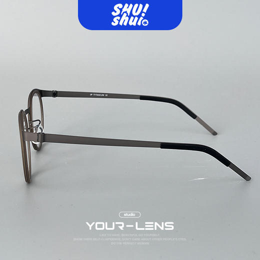 花样年华！仅8克重 高级文艺范儿林德同款徐峥佩戴款无螺丝纯钛眼镜框 商务文艺范儿 商品图6