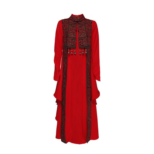 【2026惊艳喜庆杨丽萍同款 现货】穆如清风长袍连衣裙 商品图8