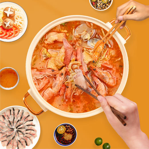 【4-5人餐】糟粕醋椰子鸡鸳鸯锅丨京东/顺丰包邮 商品图2