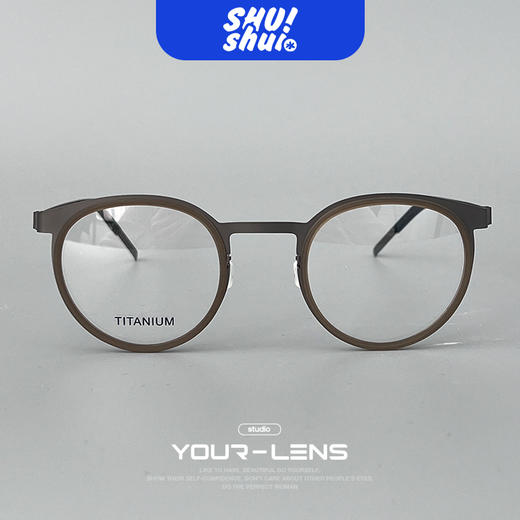 花样年华！仅8克重 高级文艺范儿林德同款徐峥佩戴款无螺丝纯钛眼镜框 商务文艺范儿 商品图3