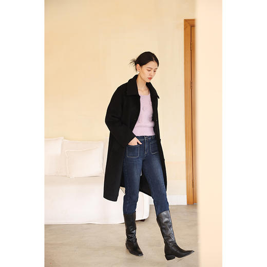 HeyDress加绒牛仔裤女冬季高腰修身显瘦加厚小脚裤塑形保暖裤子 商品图1