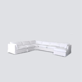 NS家居 ns furniture活套软包布艺组合沙发NSSF 5277-组合  vivi-white