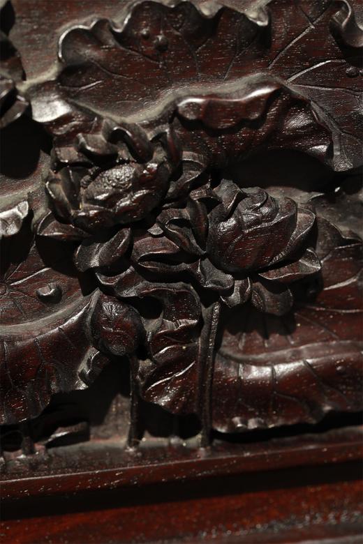 荷蟹图°明式简座插屏 商品图6