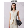 VIMAGE纬漫纪春季新款百搭马甲简约修身西装薄外套V2103730 商品缩略图0