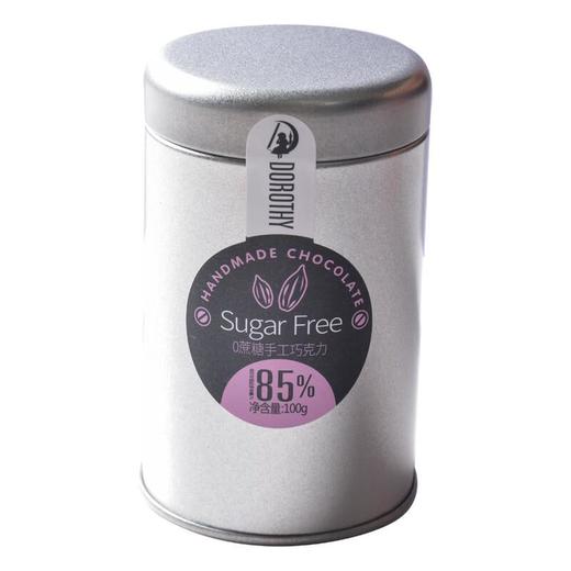 桃乐兹85%无糖黑巧100g/瓶 商品图0