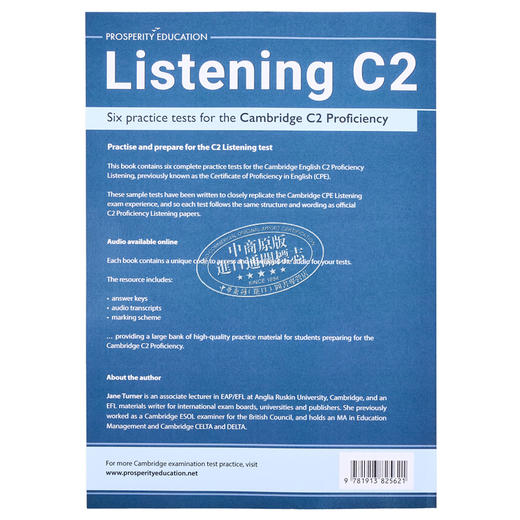 【中商原版】Listening C2 Six practice tests for Cambridge C2 Proficiency 听力提升 剑桥CPE考试C2等级模拟练习测试2022 商品图1