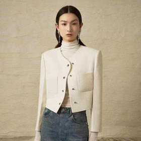 皓色绵羊毛外套上衣LZ3A60