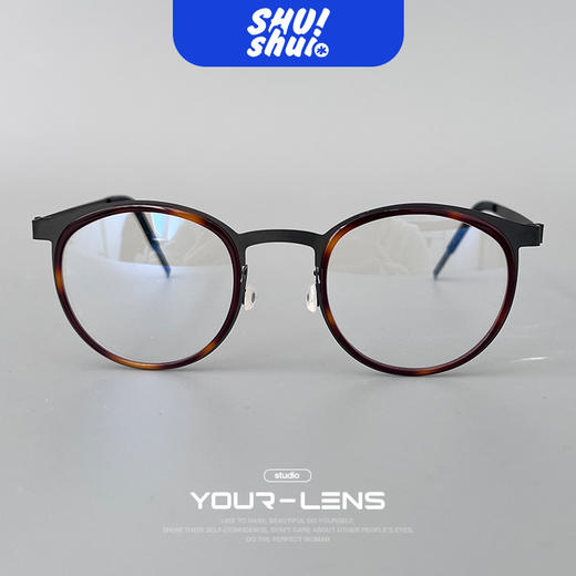 花样年华！仅8克重 高级文艺范儿林德同款徐峥佩戴款无螺丝纯钛眼镜框 商务文艺范儿 商品图2