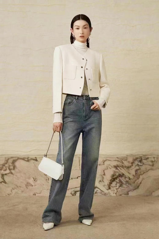 皓色绵羊毛外套上衣LZ3A60 商品图3