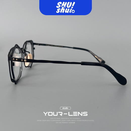 大艺术家！日系手作徐峥同款丸山正宏同款不规则钛合金眼镜框 送男朋友佳品 商品图6