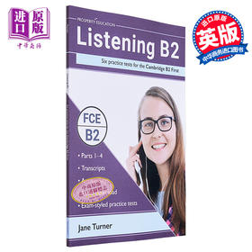 【中商原版】Listening B2 Six practice tests for the Cambridge B2 First 听力提升 剑桥FCE考试B2等级6套模拟测试练习2022
