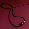 朱砂吊坠锁骨链，原矿朱砂，手工结绳 商品缩略图1