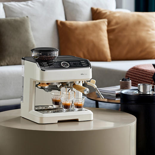 【小程序】小熊(Bear)咖啡机 意式半自动家用咖啡机 研磨一体机 现磨咖啡豆手动奶泡 KFJ-E28A5 商品图2